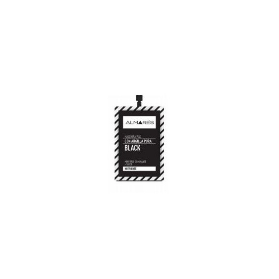 Almares Black Maschera Viso Nutriente 30 Ml