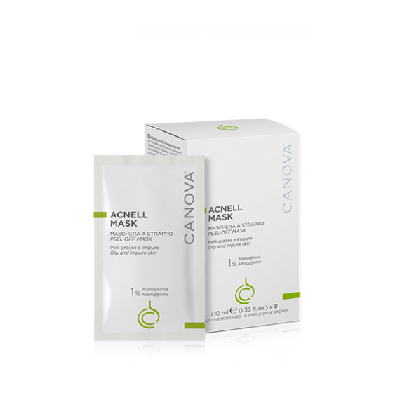Canova Acnell Mask Maschera Peel Off Per Il Viso 8 Bustine 10 Ml