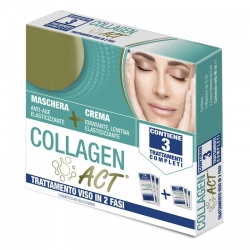 F & F Collagen Act 3 Trattamenti Viso In 2 Fasi, Maschera + Crema