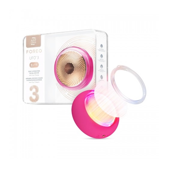 Foreo Ufo 3 Dispositivo 5 In 1 Per Idratazione Profonda Viso Fuchsia
