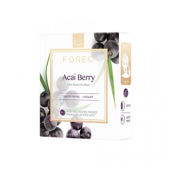 Foreo Acai Berry Ufo Activated Masks 6 Maschere Leviganti Da 6 G