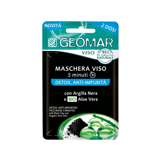Geomar Detox Anti-Impurit  Maschera Viso 2 Dosi