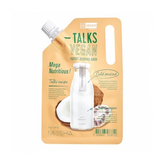 Missha Talks Vegan Mega Nutritious Maschera Coreana Idratante