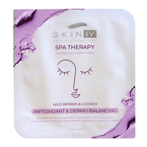 Skin Iv Maschera Antiossidante In Tessuto Con Argilla Viola