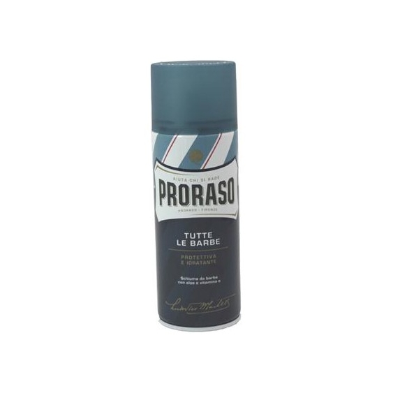 Proraso Schiuma Da Barba Protettiva E Idratante Per Tutte Le Barbe Blu 400Ml