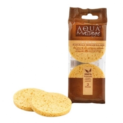 Aqua Massage Natural 2 Dischetti Levatrucco In Cellulosa