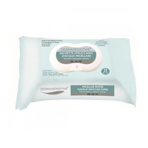Dermasensitive Salviette Struccanti Con Acqua Micellare 25 Salviettine