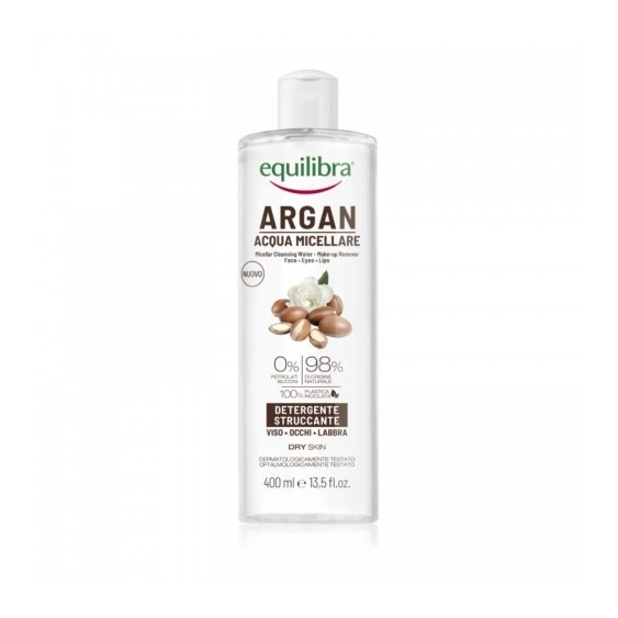 Equilibra Argan Acqua Micellare Per Viso Occhi E Labbra 400 Ml