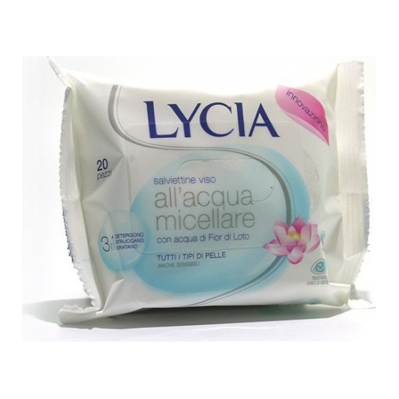 Lycia Salviette Struccanti Viso All' Acqua Micellare 20 Salviettine