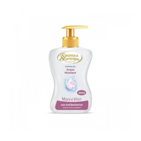 Spuma Di Sciampagna Acqua Micellare Sapone Gel Mani E Viso 300 Ml