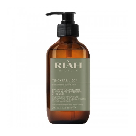 Riah Timo + Basilico Balsamo Volumizzante Capelli 200 Ml