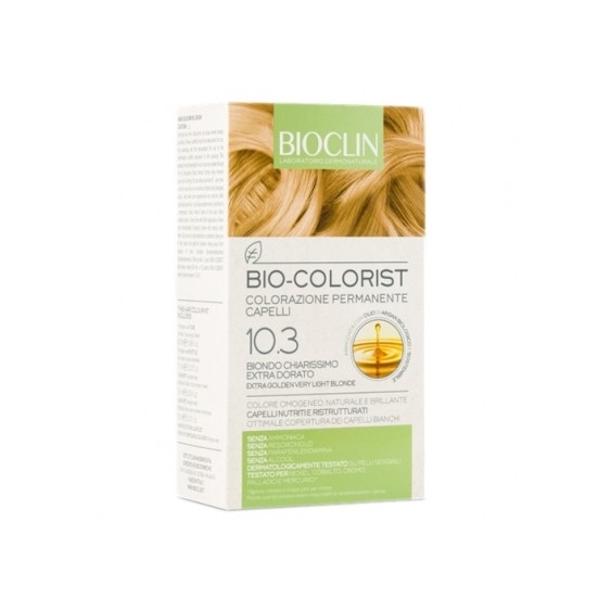 Bioclin Bio Colorist Colorazione Permanente Per Capelli N.10.3 Biondo Chiarissimo Extra Dorato