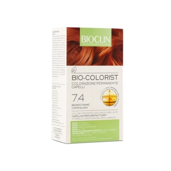 Bioclin Bio Colorist Colorazione Permanente Per Capelli N.7.4 Biondo Rame
