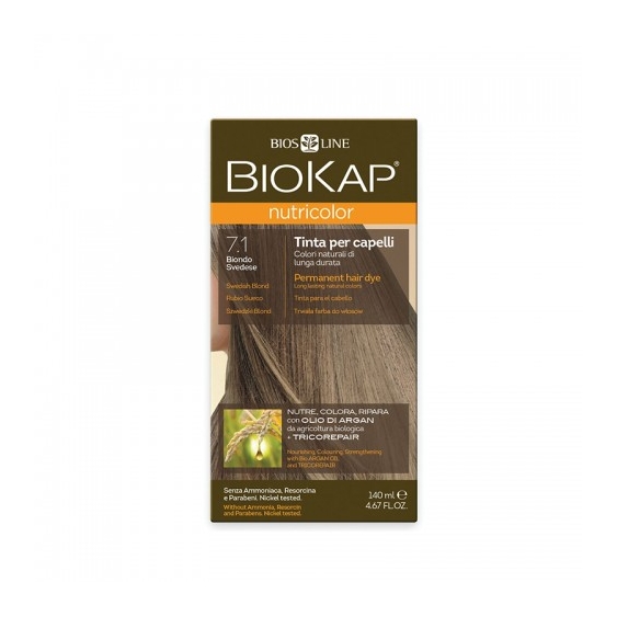 Bios Line Biokap Nutricolor Tinta Per Capelli N. 7.1 Biondo Svedese