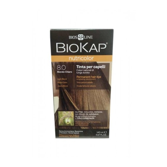 Bios Line Biokap Nutricolor Tinta Per Capelli N.8.0 Biondo Chiaro