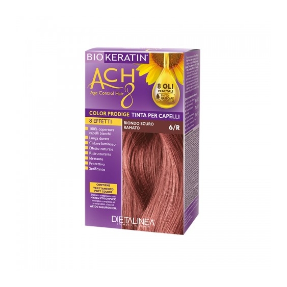 Dietalinea Biokeratin Ach 8 Color Prodige Tinta 6/R Biondo Scuro Ramato