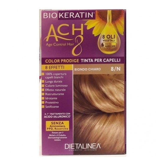 Dietalinea Biokeratin Ach 8 Color Prodige Tinta Per Capelli N. 8/N Biondo Chiaro