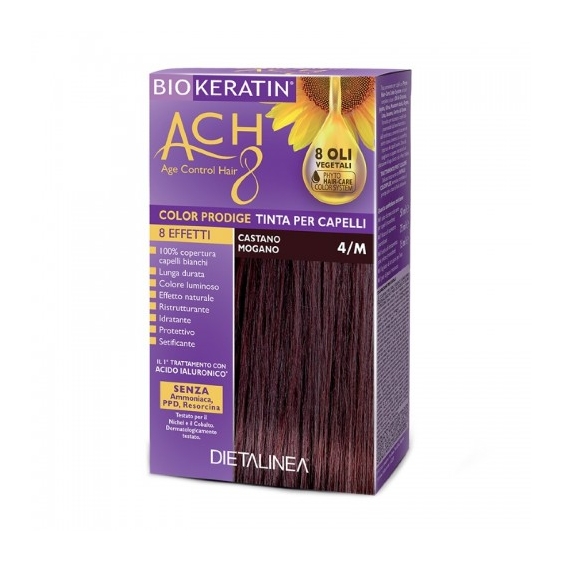 Dietalinea Biokeratin Ach8 Color Prodige Tinta Per Capelli N. 4/M Castano Mogano