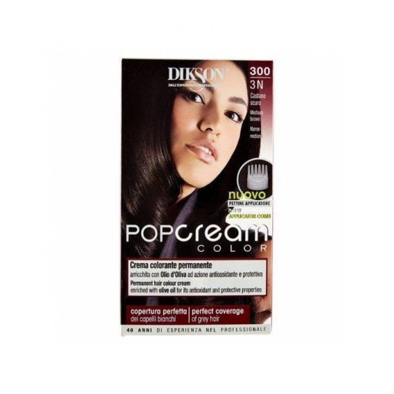 Dikson Pop Cream Color Crema Colorante Permanente N.300 Castano Scuro