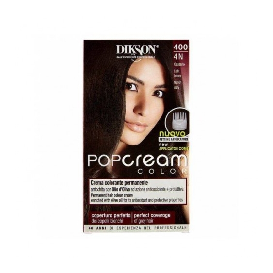 Dikson Pop Cream Color Crema Colorante Permanente N.400 Castano
