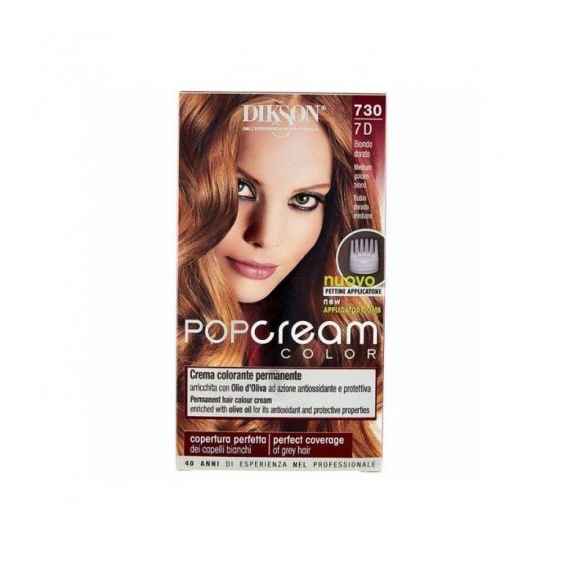 Dikson Pop Cream Color Crema Colorante Permanente N.730 Biondo Dorato