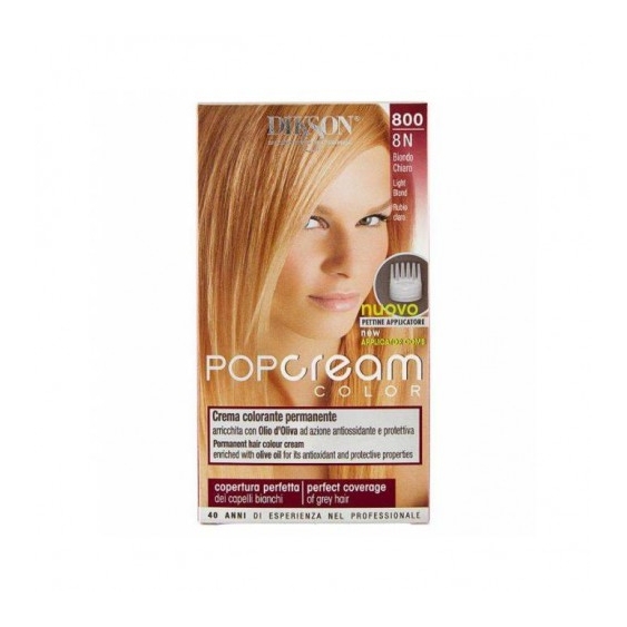 Dikson Pop Cream Color Crema Colorante Permanente N.800 Biondo Chiaro