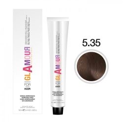 Glamour Ammonia Free Hair Color Cream Crema Colorante Per Capelli N. 5.35 Cioccolato Amaro