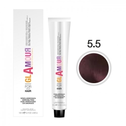 Glamour Ammonia Free Hair Color Cream Crema Colorante Per Capelli N. 5.5 Mogano