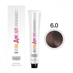 Glamour Ammonia Free Hair Color Cream Crema Colorante Per Capelli N. 6.0 Biondo Scuro