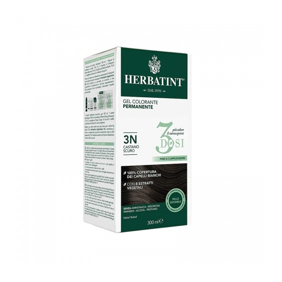 Herbatint Gel Colorante Permanente N. 3N Castano Scuro 300 Ml