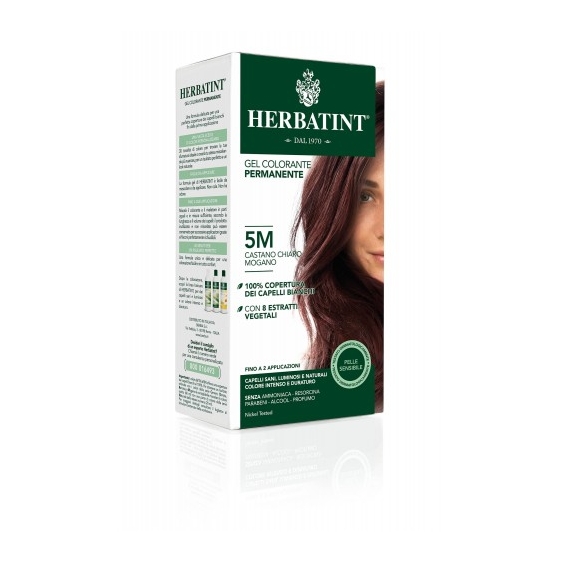 Herbatint Gel Colorante Permanente N. 5M Castano Chiaro Mogano 300 Ml