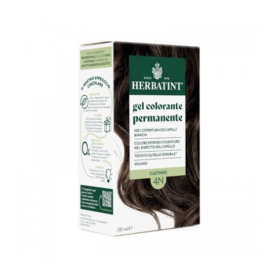 Herbatint Gel Colorante Permanente Per Capelli N.4N Castano