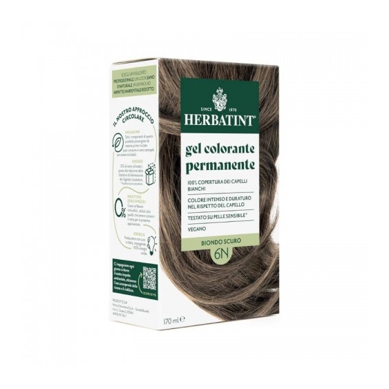 Herbatint Gel Colorante Permanente Per Capelli N.6N Biondo Scuro