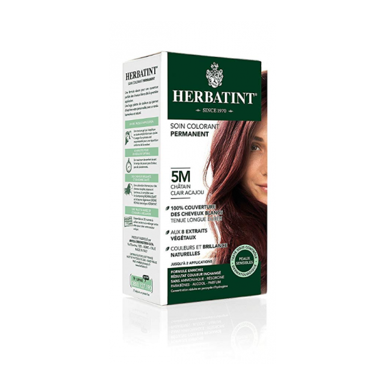 Herbatint Gel Colorante Permanente Senza Ammoniaca N.5M Castano Chiaro Mogano