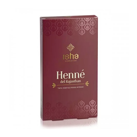 Isha Hennè Del Rajastan Tinta Vegetale Rosso Intenso