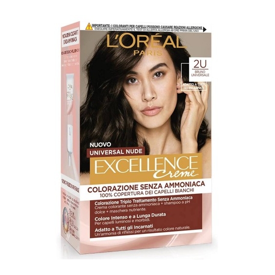 L'Oreal Paris Excellence Universal Nude Colorazione Permanente N. 2U Bruno Universale