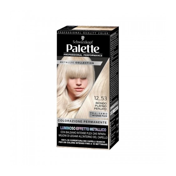 Palette Metallic Collection Colorazione Permanente N. 12_53 Biondo Platino Perlato
