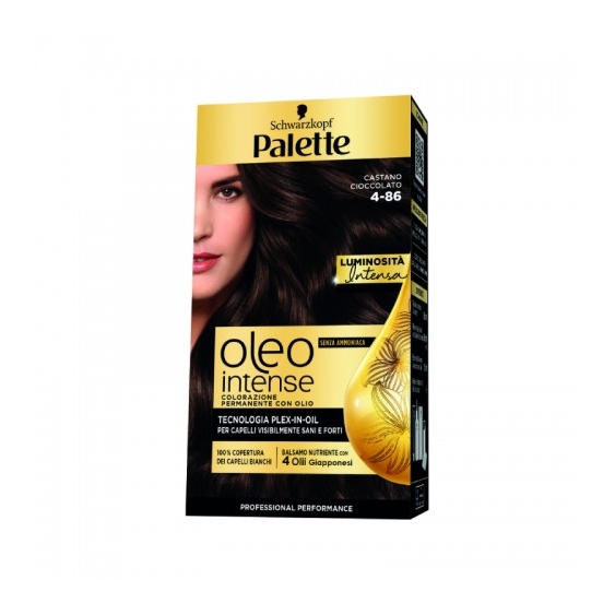 Palette Oleo Intense Colorazione Permanente Con Olio N.4-86 Castano Cioccolato