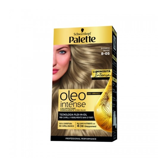 Palette Oleo Intense Colorazione Permanente Con Olio N.8-05 Biondo Beige