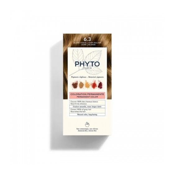 Phyto Hair Color Colorazione Permanente N 6.3 Biondo Scuro Dorato