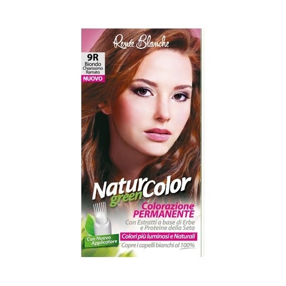 Renee Blanche Natur Green Color Tintura Per Capelli 9R Biondo Chiarissimo Rame