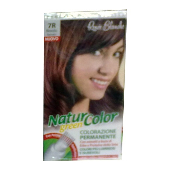 Renee Blanche Tinta Per Capelli Colorazione Permanente Naturale Natur Color Green7 R Biondo Rame