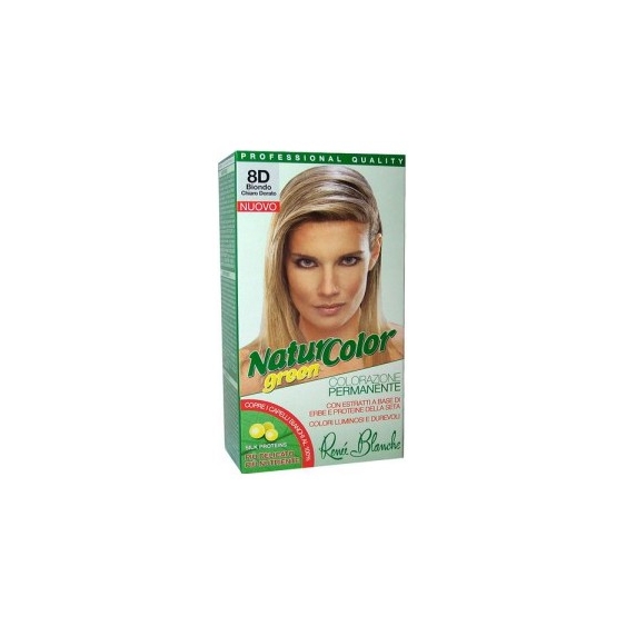 Renee Blanche Tinta Per Capelli Colorazione Permanente Naturale Natur Color Green8 D Biondo Chiaro Dorato