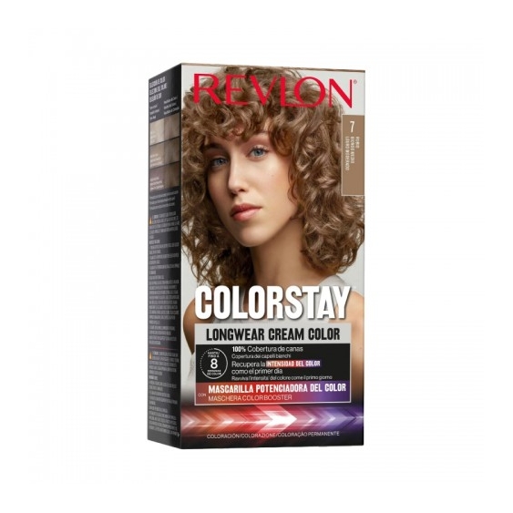 Revlon Colorstay Longwear Cream Color Tinta Per Capelli N.7 Biondo Medio