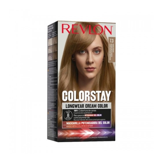 Revlon Colorstay Longwear Cream Color Tinta Per Capelli N.7.3 Biondo Medio Dorato