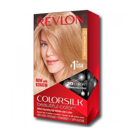 Revlon Colorsilk Beautiful Color Tinta Per Capelli N.70 Biondo Cenere Medio