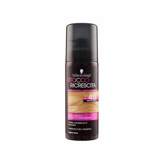 Schwarzkopf Ritocco Ricrescita Spray Ritocco Ricrescita Temporaneo Biondo Scuro 120 Ml