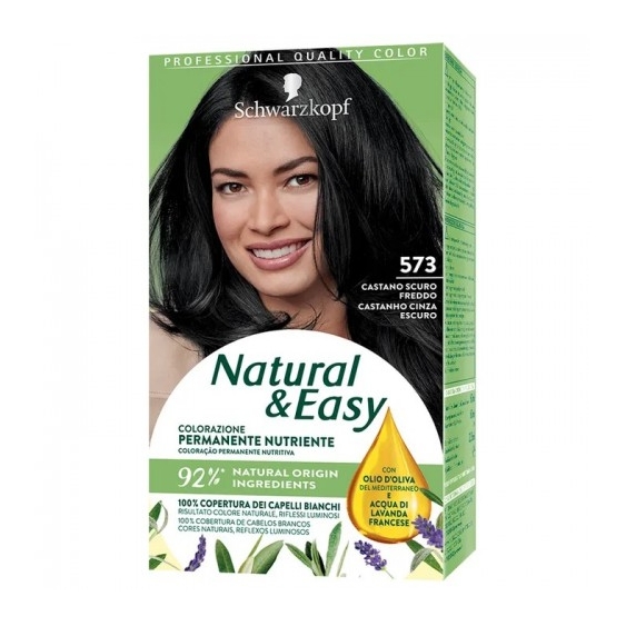 Schwarzkopf Natural & Easy Colorazione Permanente N. 573 Castano Scuro Freddo