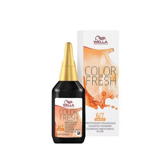 Wella Color Fresh N. 6/7 Biondo Scuro Sabbia Colorazione Diretta Pronta All'Uso 75 Ml