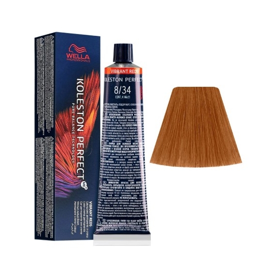Wella Koleston Perfect Me+ Tintura Per Capelli N. 8/34 Biondo Chiaro Oro Ramato